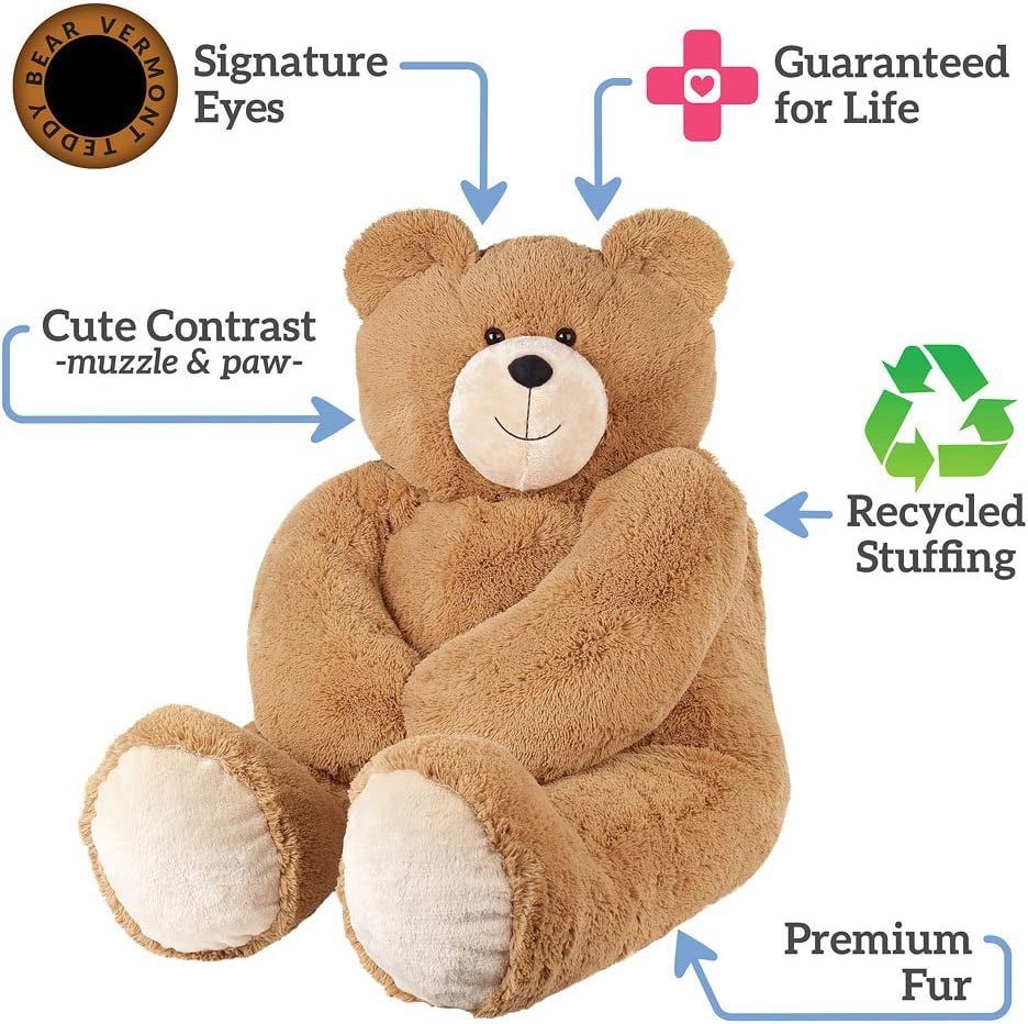 Big Teddy Bear - Teddy Bear for Girlfriend, 4 Foot, 48", 4 FT