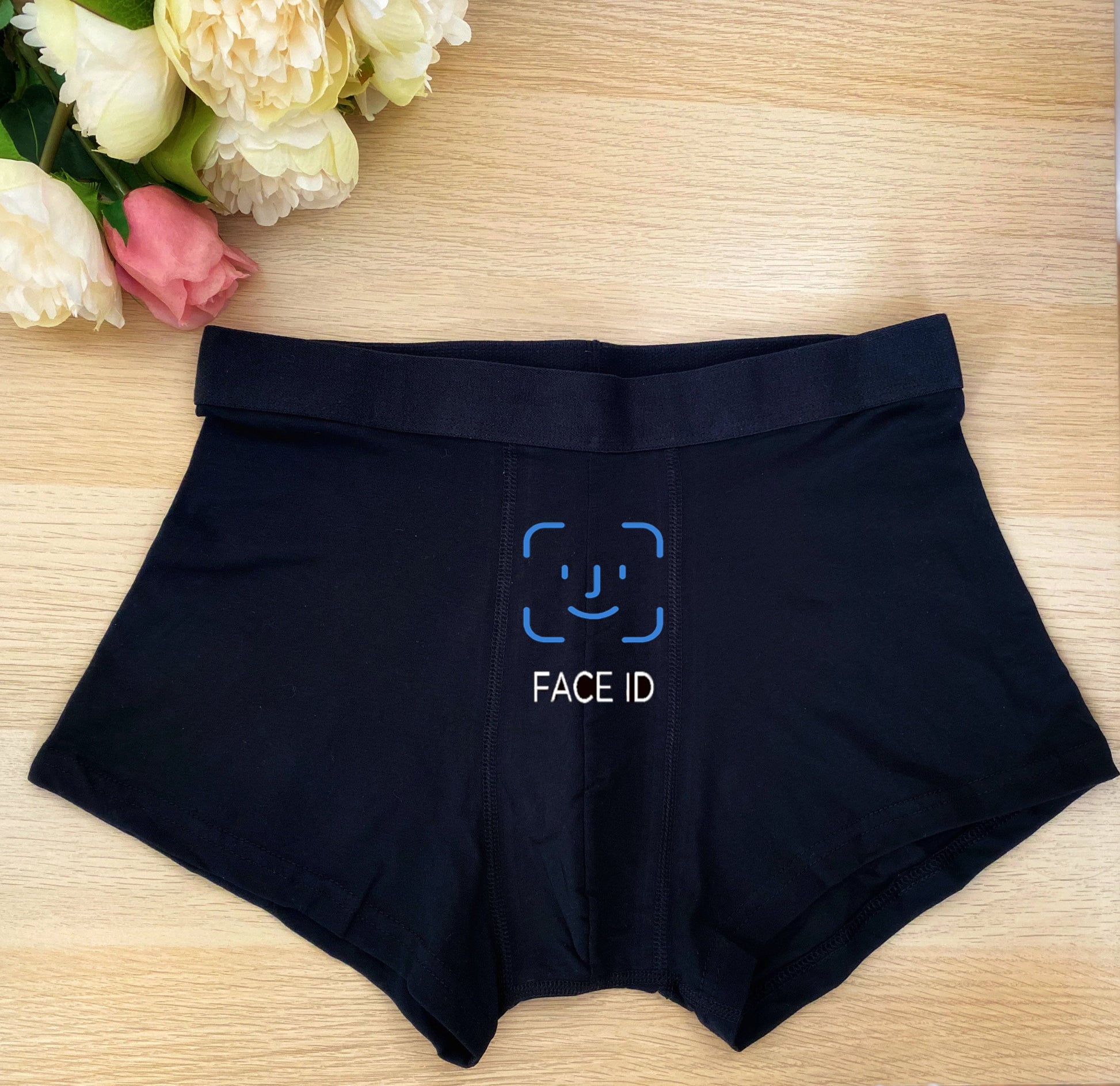 Funny Valentines Gift for Boyfriend, Face ID and Touch Id Underwear,Boyfriend Gift/Mens Cheeky Boxers/Funny Gifts for Him/Husband Gift